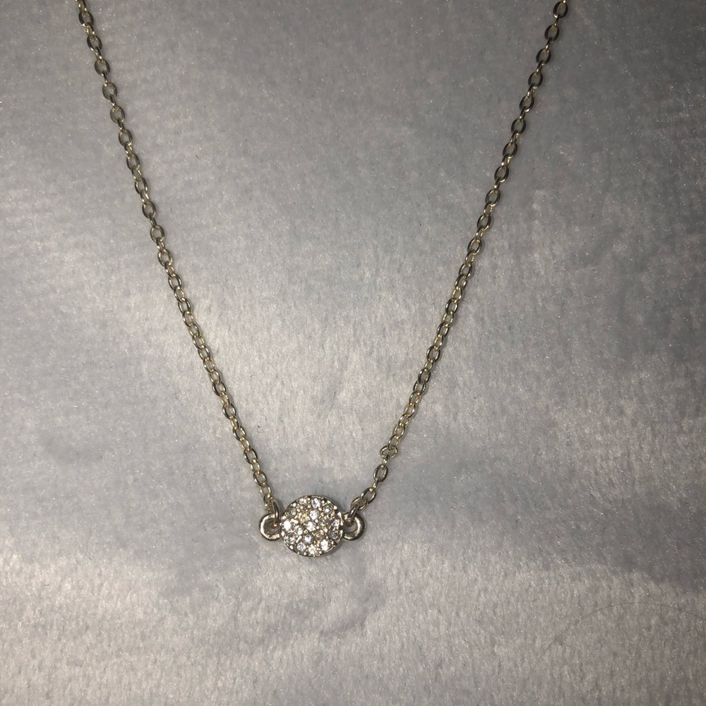 EXPRESS DANTY  GOLD DIAMOND CIRCLE NECKLACE